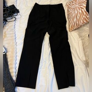 H&M Straight Leg Black Trouser with Slit